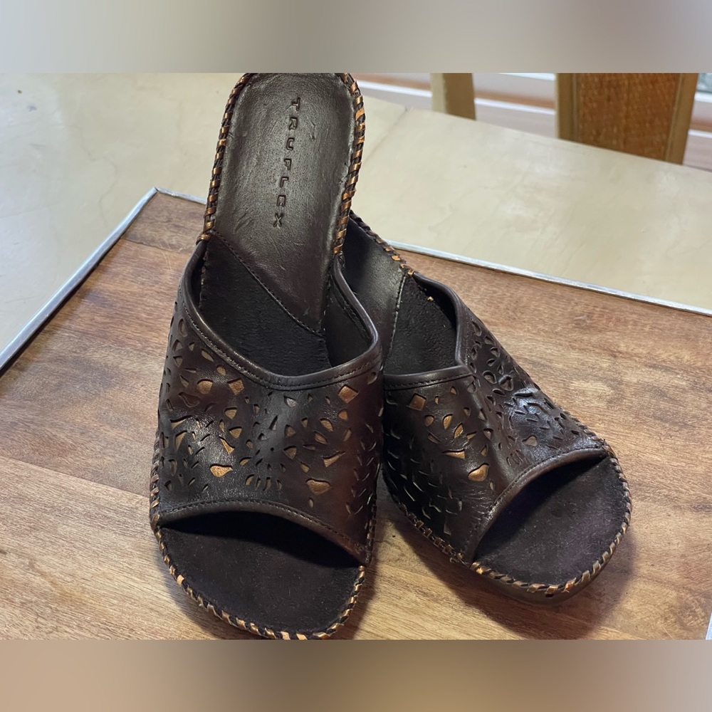 Chic‎ Gold and Brown Sandals with Sleek Design